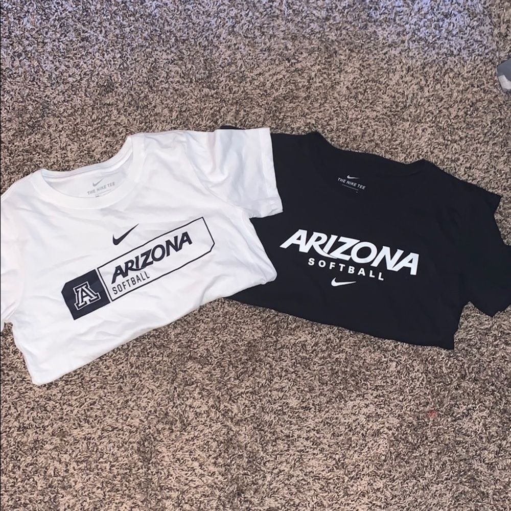 Two Arizona softball shirts